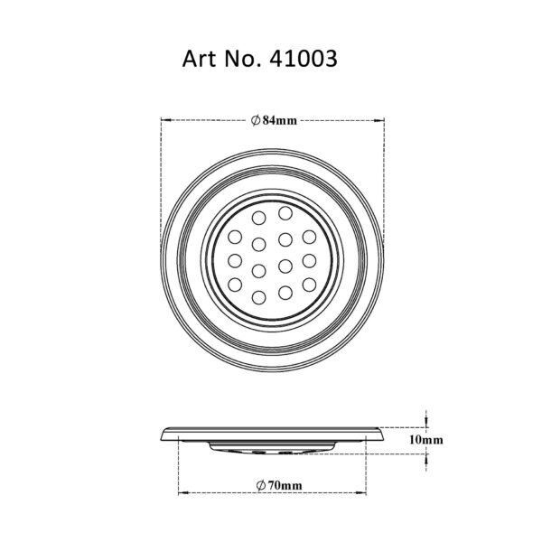 Drain Round with Frame