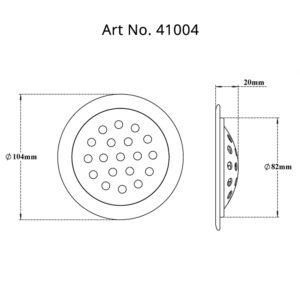 Drain Round with Frame