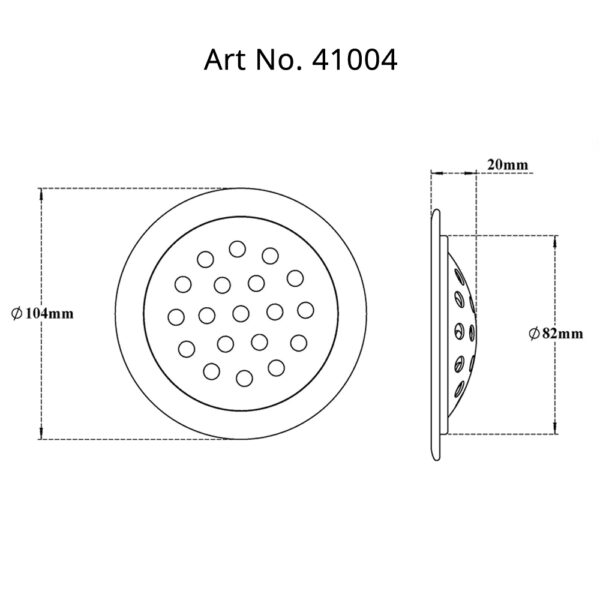 Drain Round with Frame