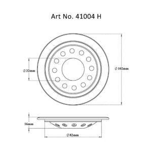 Drain Round with Frame