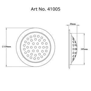 Drain Round with Frame