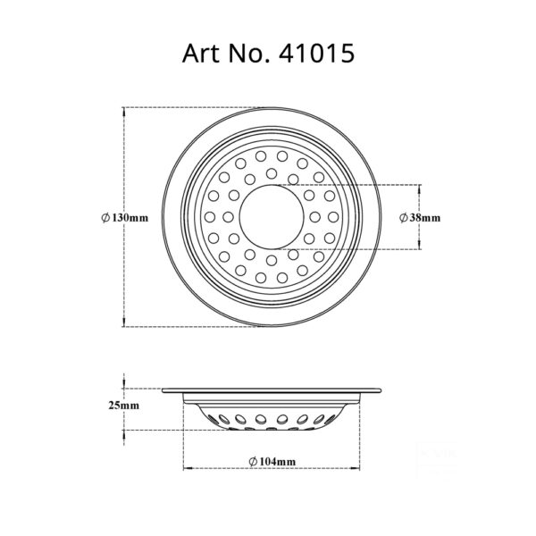 Drain Round with Frame