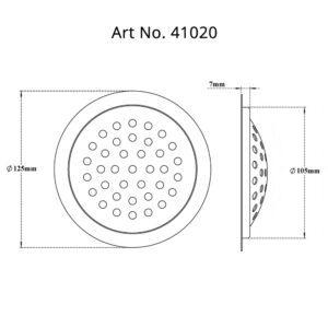 Drain Round with Frame