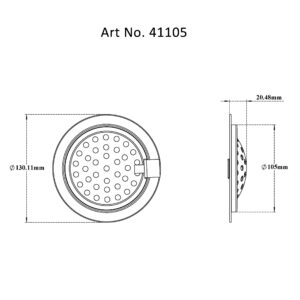 Drain Round Hinged