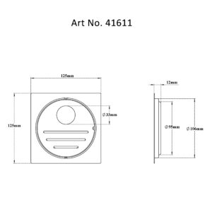 Drain Square Slotted-Flat