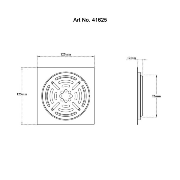 Drain Sq Slotring