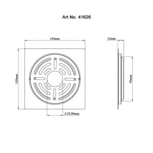 Drain Sq Slotring