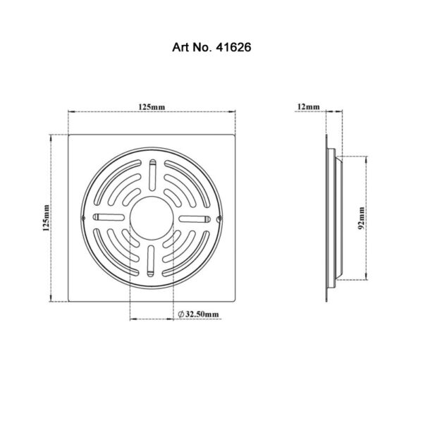Drain Sq Slotring