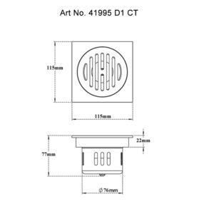 Drain Slotted with Cockroach Trap