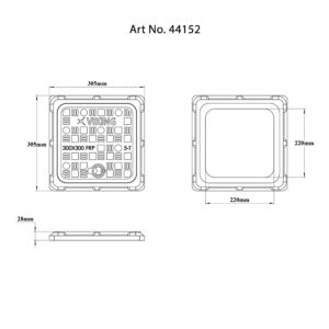 Manhole Hole Cover Square Frp
