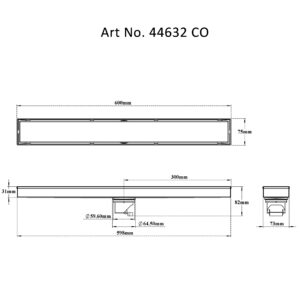 Tile/Marble Insert Reversible Drain