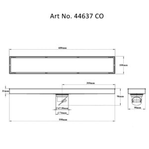 Tile/Marble Insert Reversible Drain