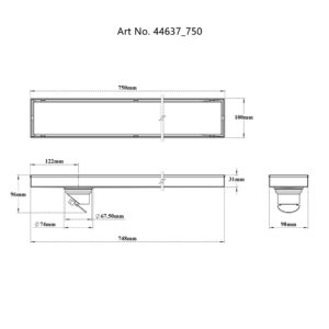 Tile/Marble Insert Reversible Drain