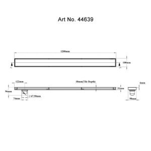 Tile/Marble Insert Reversible Drain