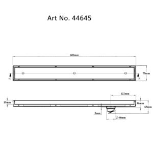 Tile/Marble Shower Channel Drain