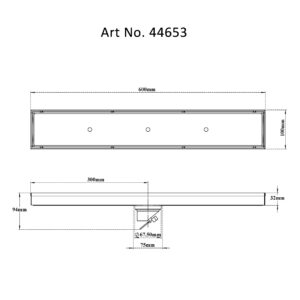 Tile/Marble Shower Channel Drain