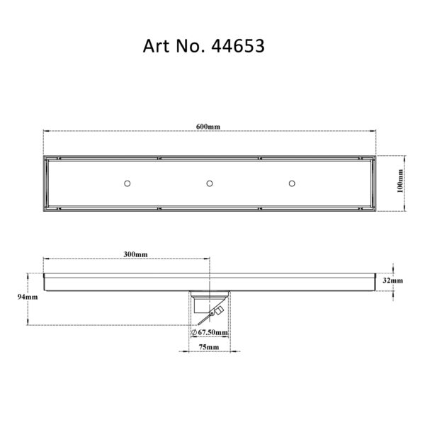 Tile/Marble Shower Channel Drain