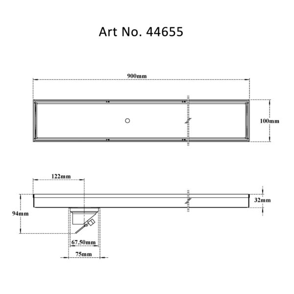 Tile/Marble Shower Channel Drain