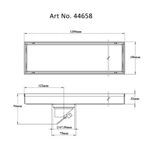 Tile/Marble Shower Channel Drain