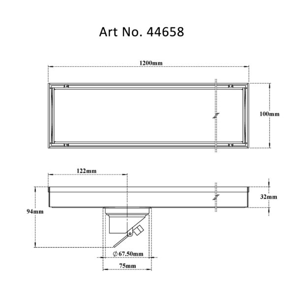 Tile/Marble Shower Channel Drain