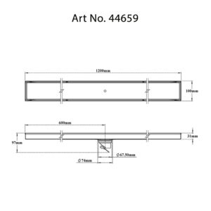 Tile/Marble Shower Channel Drain