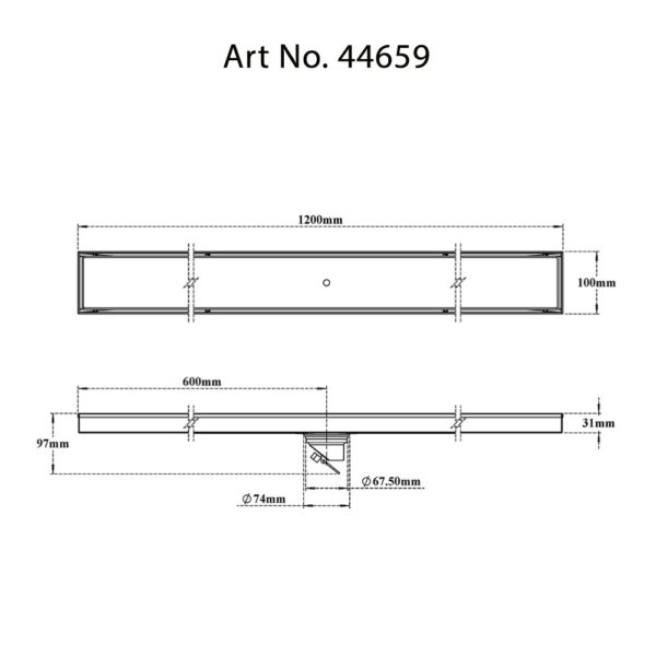 Tile/Marble Shower Channel Drain