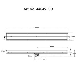 Tile/Marble Shower Channel Drain