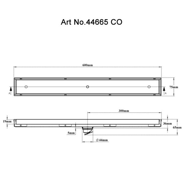Tile/Marble Shower Channel Drain