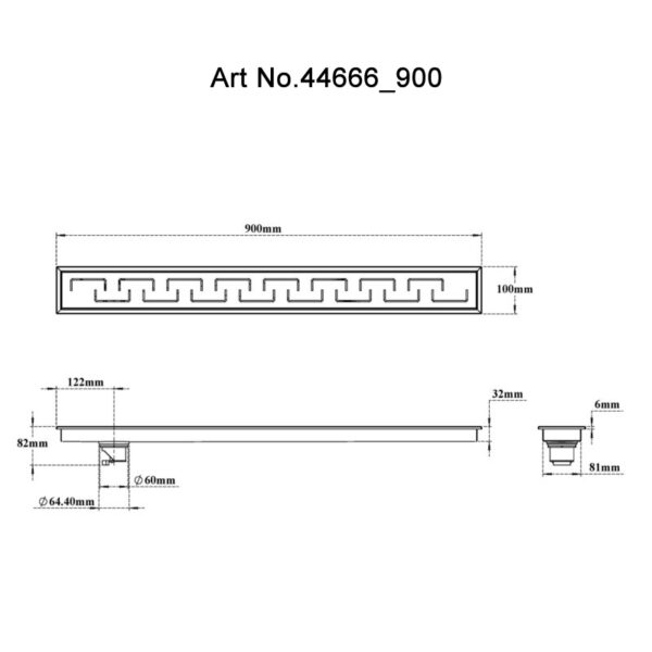 Shower Channel Drain – C Square