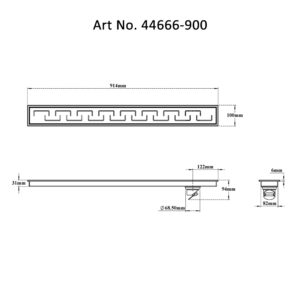 Shower Channel Drain – C Square