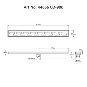 Shower Channel Drain – C Square