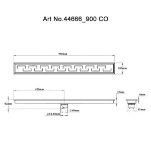 Shower Channel Drain – C Square