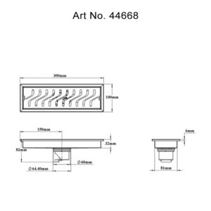 Shower Channel Drain-Curves
