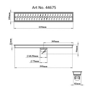 Shower Channel Drain-Curves