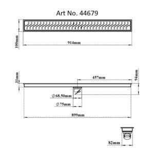 Shower Channel Drain-Curves