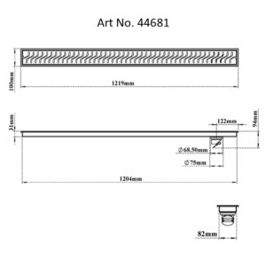 Shower Channel Drain-Curves