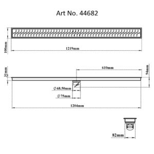 Shower Channel Drain-Curves