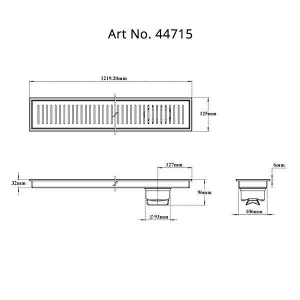 Shower Channel Drain