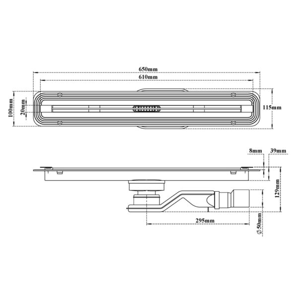 Shower Channel Drain-Que