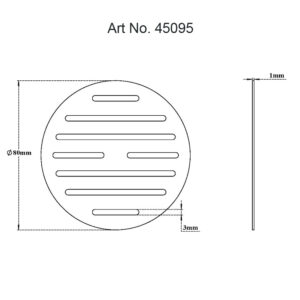 Rain Roof Drain Grate-Round