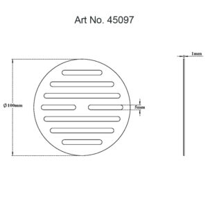 Rain Roof Drain Grate-Round