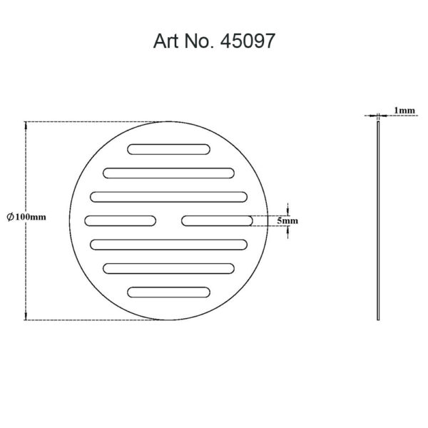 Rain Roof Drain Grate-Round