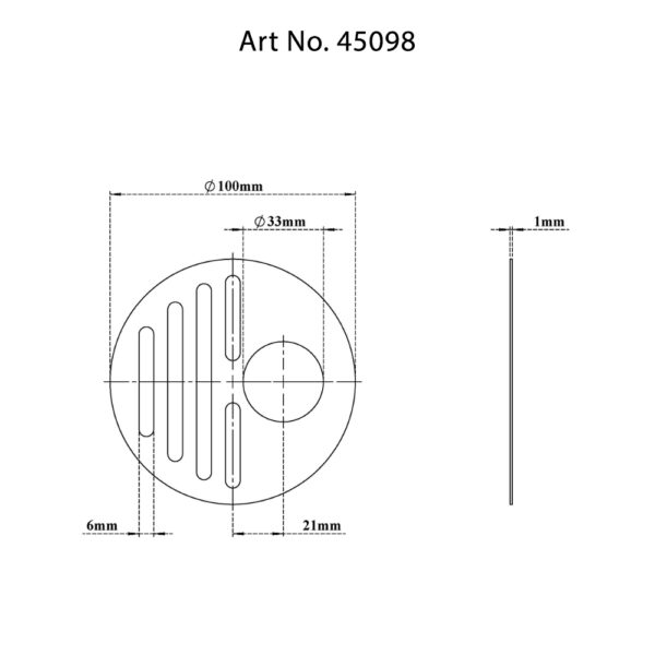 Rain Roof Drain Grate-Round