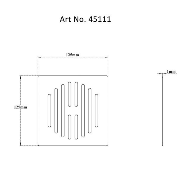 Rain Roof Drain Grate Square