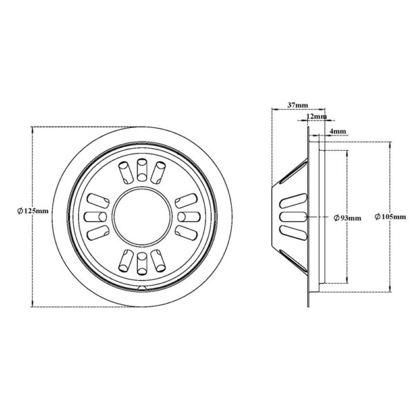 Roof Balcony Drain Round-Dome