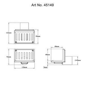 Side Wall Parapet Scupper Drain