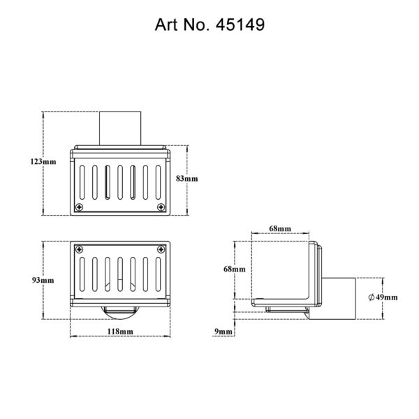 Side Wall Parapet Scupper Drain