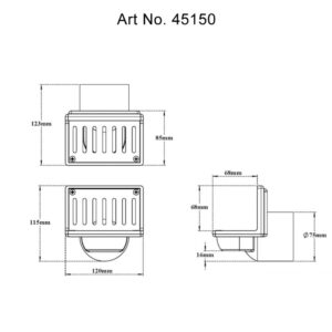 Side Wall Parapet Scupper Drain