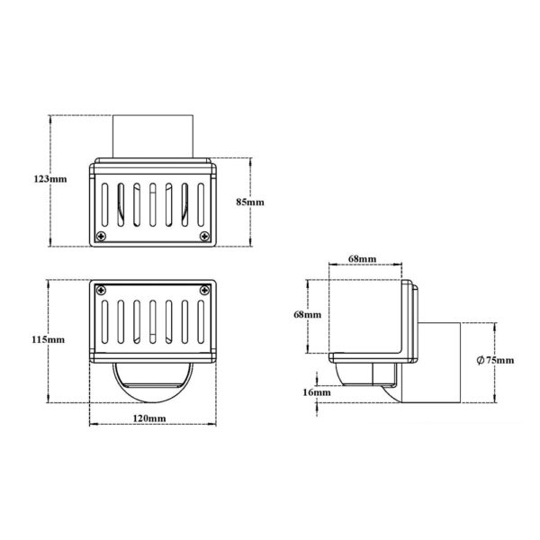 Side Wall Parapet Scupper Drain