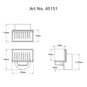 Side Wall Parapet Scupper Drain